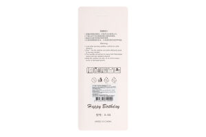 Свеча с подставкой черная 11см №01KYYW003 Greenwich Рroducts Co. Limited 6шт