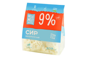 Сир кисломолочний 9% Міськмолзавод №1 м/у 300г
