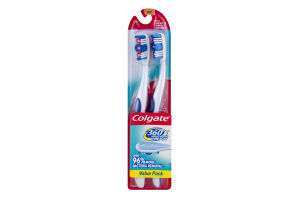 Colgate 360 Whole Mouth Clean Toothbrush Value Pack Soft - 2 PK