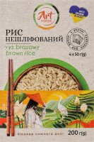 Рис нешлифованный Art Foods к/у 4х50г