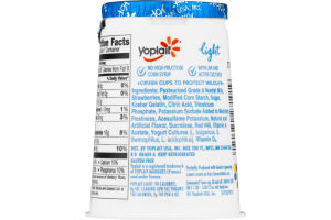 Yoplait Fat Free Yogurt Light Strawberry Shortcake