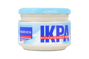 Икра атлантических рыб со вкусом краба в соусе пастеризована Norven с/б 160г