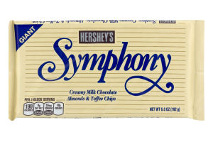 SYMPHONY Milk Chocolate with Almonds and Toffee Bar, 6.8 oz