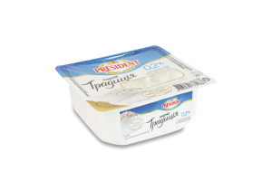 Сир кисломолочний 0.2% Творожна традиція President лоток 300г