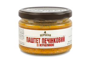 Паштет печеночный с клюквой стерилизованный Вербена с/б 200г