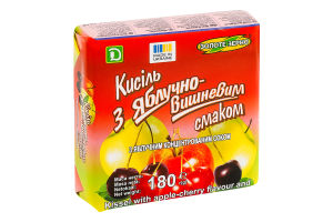 Кисель с яблочно-вишневым вкусом с яблочным концентрированным соком Золоте Зерно м/у 180г