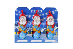 Фігури з молочного шоколаду Святий Миколай Roshen к/у 3х20г