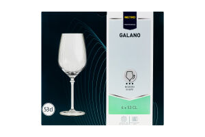 Бокалы для красного вина 530мл №172096 Galano Metro Professional 6шт