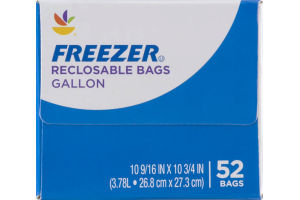Ahold Freezer Reclosable Bags Gallon - 52 CT