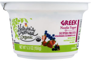 Nature's Promise Organic Greek Nonfat Yogurt Super Fruits
