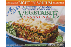 Amy's Vegetable Lasagna Light In Sodium