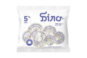 Сир кисломолочний Біло 5% 200г плівка