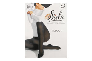 Колготи жіночі Велюр неро 70ден р.3 Сіела