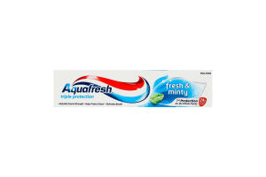 Паста зубна з фтором Освіжаюча-м'ятна Triple protection Aquafresh 50мл