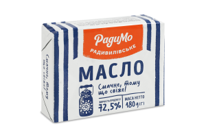 Масло сливочное 72.5% Крестьянское РадиМо м/у 180г