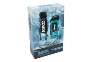 Набір подарунковий Піна для гоління 200мл + Гель для душу та шампунь 2в1 260мл Cool Arko Men 1шт