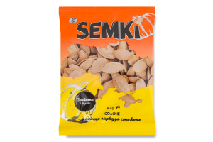 Насіння гарбуза смажене солоне Semki м/у 40г