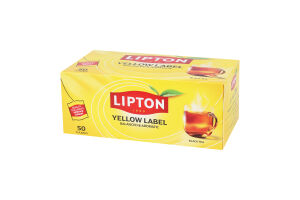 Чай Єлоу Лейбл чорний 50*2г Ліптон