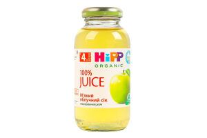 Сок для детей от 4мес яблочный мягкий Organic Hipp с/бут 0.2л