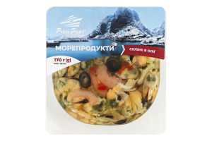 Морепродукти солені в олії Fish Port лоток 0.17кг