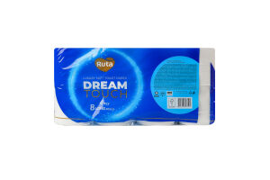 Бумага туалетная 4-х слойная Dream touch Ruta 8шт