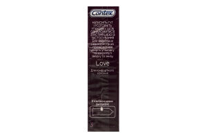 Презервативи латексні з силіконовою змазкою Love Contex 3шт