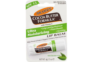 Palmer's Cocoa Butter Formula Ultra Moisturizing Lip Balm Dark Chocolate & Mint