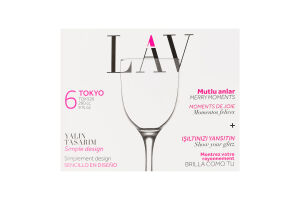 Набір келихів 290мл №TOK526F Tokyo LAV 1шт