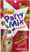 Purina Friskies Party Mix Cat Treats Mixed Grill Chicken, Beef & Salmon Flavors