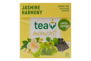 Чай зелений ароматизований Jasmine harmony Tea Moments к/у 20х1.7г