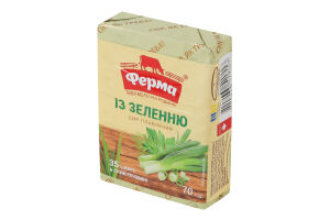 Сир плавлений 35% із зеленню Ферма м/у 70г