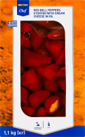 Перец болгарский красный маринованный фаршированный мягким сыром в подсолнечном масле Metro Chef лоток 1.1кг
