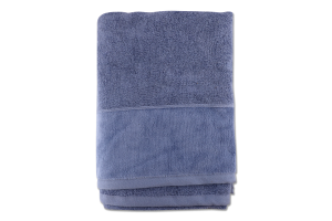 Рушник Міладо синій махровий велюр 100*150см 550г/м2 ГМ Текстайл