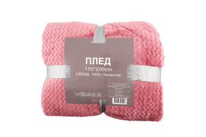 Плед микрофибра однотонный фактурный 170х200см №YXT24031992 Ningbo Union Point Imp&Exp Co. Ltd. 1шт в ассорт