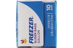 Ahold Freezer Slider Bags Gallon - 10 CT