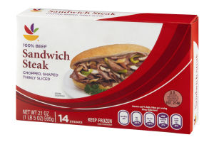 Ahold 100% Beef Sandwich Steak - 14 CT