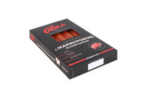 Ковбаски варені З мармуровою яловичиною Mr.Grill охол в/с к/у 345г