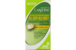 CareOne All Day Allergy Softgels - 25 CT