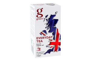 Чай чорний байховий дрібний Everyday tea Grace к/у 20х2г