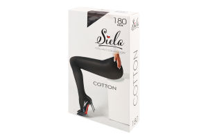 Колготи жіночі Коттон неро 180ден р.4 Сіела