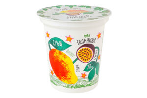 Йогурт 2.2% десертный с наполнителем Манго-маракуйя Галичина ст 260г