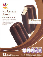 Ahold Ice Cream Bars Churn Style - 12 CT