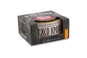 Консервы тушеные Мясо кролей Алан к/у 338г