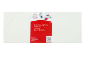 Smart Living Gift Wrapping Tissue White - 75 CT