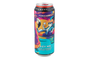 Пиво Lazy me світле нефільтроване 7% 0,5л ж/б Forever