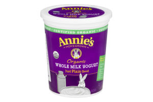 Annie's Homegrown Organic Whole Milk Yogurt Just Plain Good