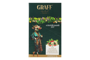 Чай трав'яний "Альпійський луг/Alpine Meadow" Graff ® у пакетиках (кадді), 37,5 г (15*2,5г)