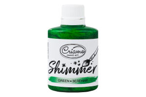 Краситель пищевой зеленый Shimmer Criamo п/бут 30г