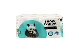 Бумага туалетная 3-х слойная Sensitive Extra Care Snow Panda 16шт