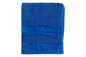 Рушник блакитний махровий велюр 50*90см 500г/м2 GM Textile